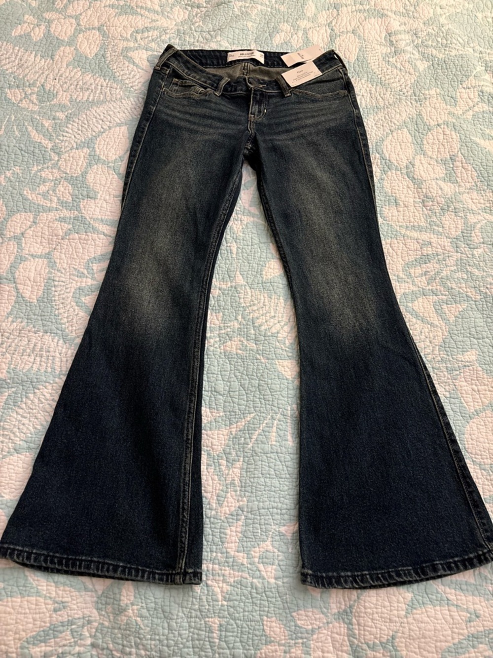 NWT- Hollister Dark Blue Flare Women's Jeans